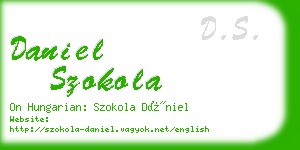 daniel szokola business card